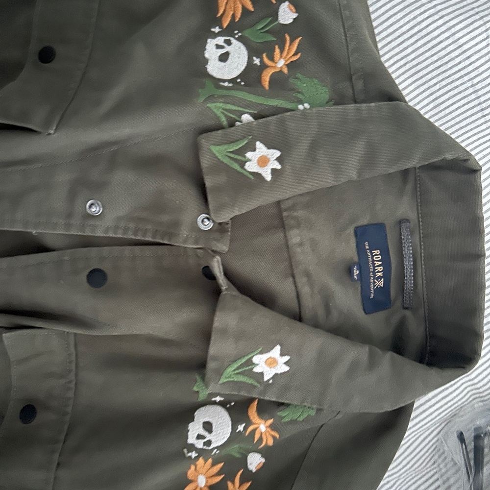 Roark Olive Green Embroidered Jacket